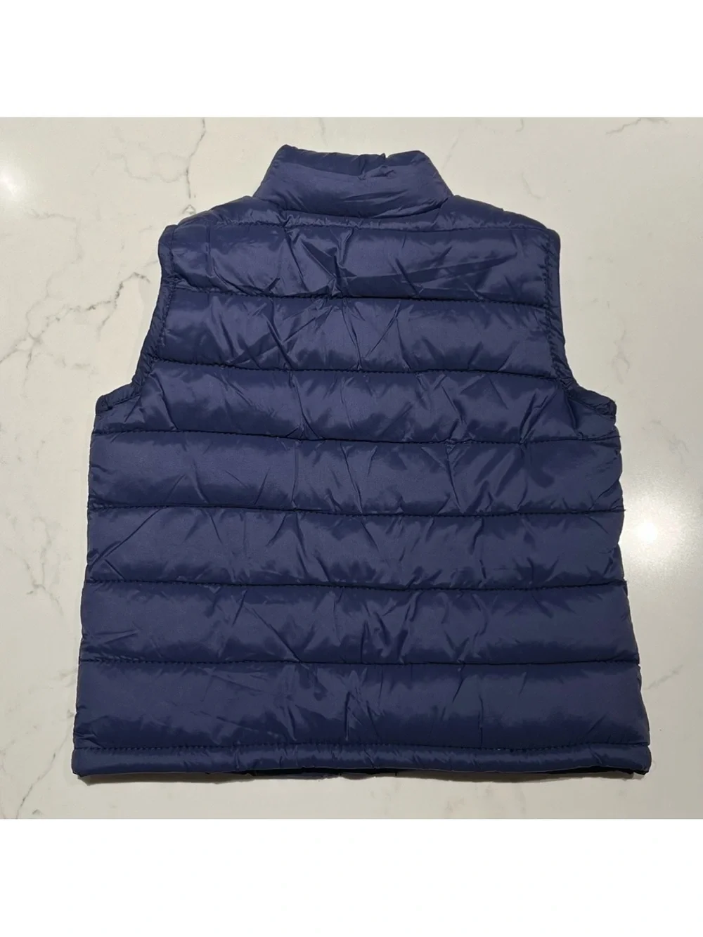 Old Navy • 6-12M • Infant Boys Navy Fleece Lined Puffer Vest